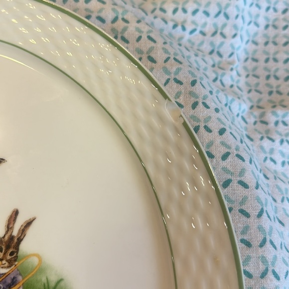 William Sonoma Bunny Band Platter - Picture 2 of 3